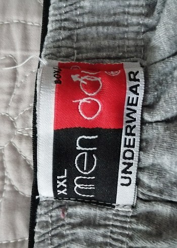 Gri Erkek Boxer, Rahat Kesim, Kısa Boy. Xxl beden - Görsel 3