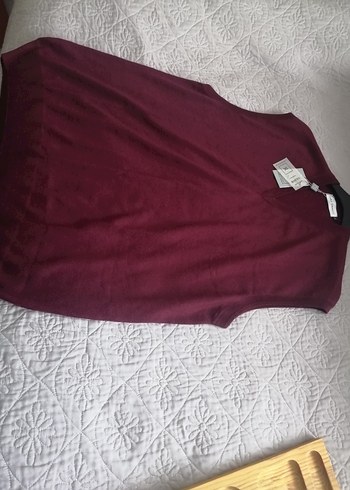 Carlo cavalli, L, Bordo V Yaka Örgü Erkek Süveter - Görsel 6