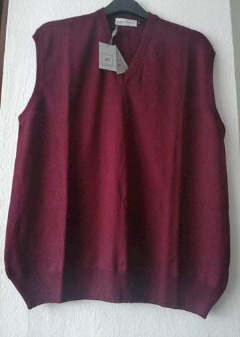 Carlo cavalli, L, Bordo V Yaka Örgü Erkek Süveter - Görsel 2