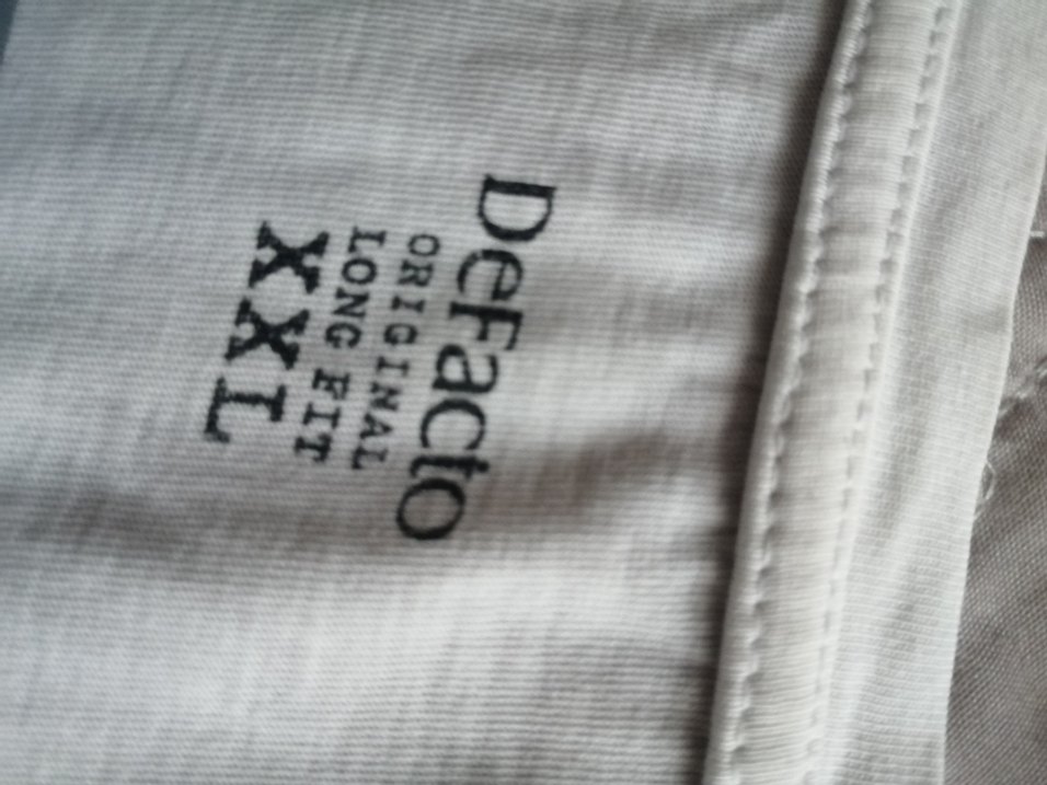 Xxl, defacto, Beyaz Erkek, kadın Rahat Kesim Tişört - Görsel 4