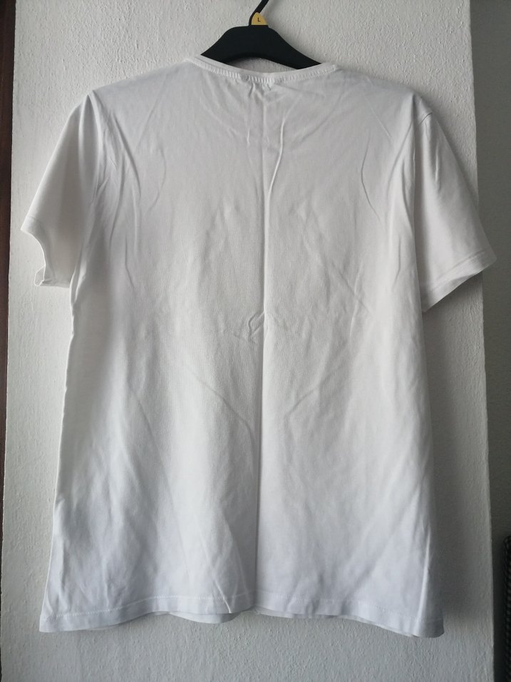 LCW, xl beden Beyaz Pamuklu Kısa Kollu Baskılı Tişört - Görsel 2