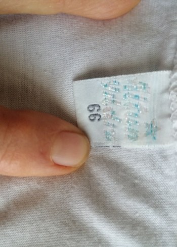 Altın yıldız, 66 numara Beyaz Kısa Kollu Oversize Tişört. - Görsel 3