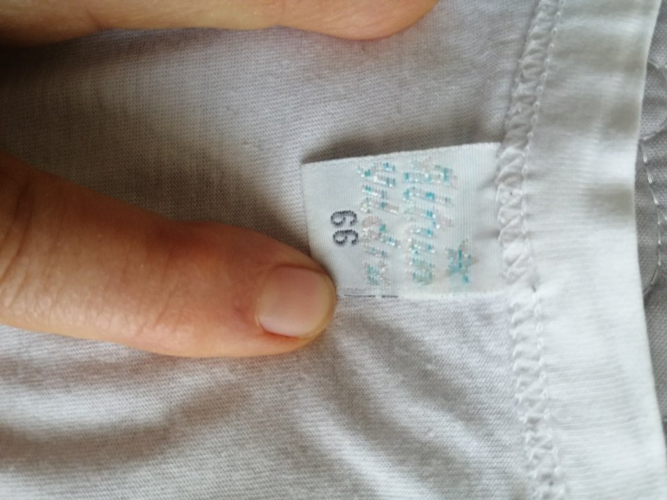 Altın yıldız, 66 numara Beyaz Kısa Kollu Oversize Tişört. - Görsel 3