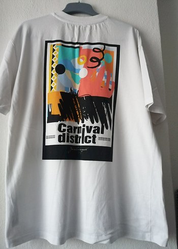 Defacto, L, geniş, Beyaz, Baskılı Pamuklu Erkek Tişört - Görsel 3