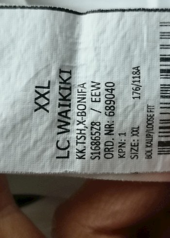 LCW, xxl, Erkek Beyaz Baskılı Kısa Kollu Tişört - Görsel 5