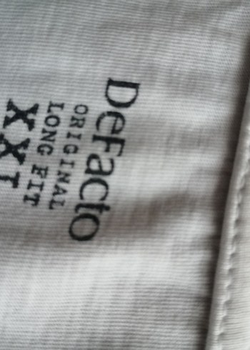 Defacto, Xxl, yarım kollu yuvarlak yaka, beyaz erkek tişörtü - Görsel 4