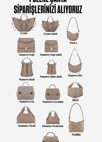Gri Deri Kadın Çanta - Minimalist Stil