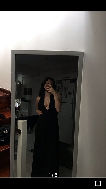 Siyah dekolte elbise
