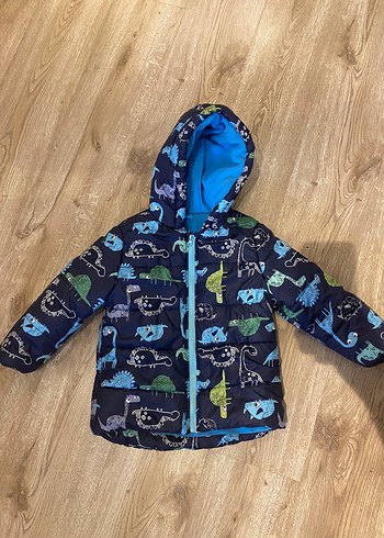 Erkek Çocuk Dinozor Desenli Mont 5/6 yaş