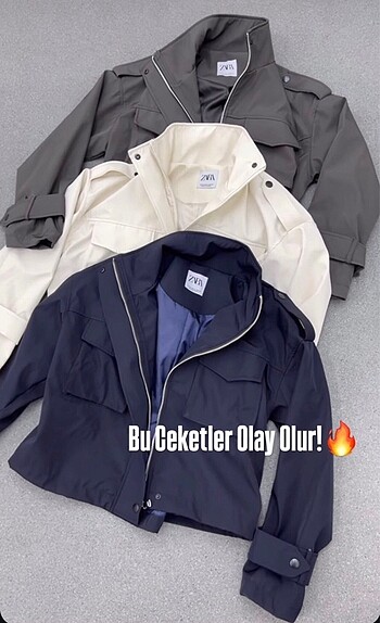 ZARA TRENÇKOT CEKET