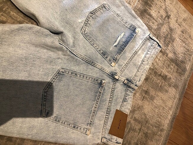 40 Beden mavi Renk H&M Yırtık Jean