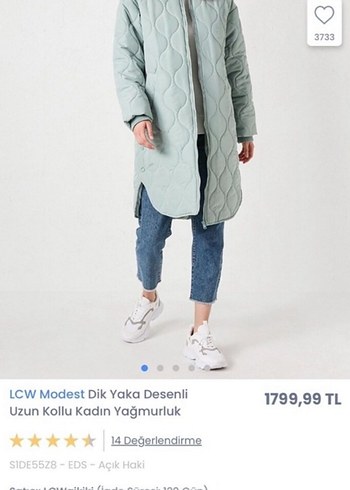 LCW Modest Uzun Kollu Kadın Yağmurluk ve trenç