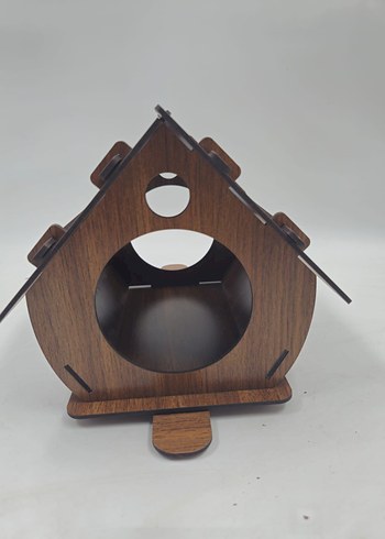 Kahverengi Ahşap Kuş Evi - Görsel 9