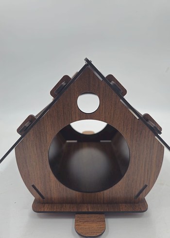 Kahverengi Ahşap Kuş Evi - Görsel 5