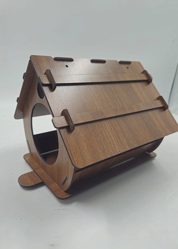 Kahverengi Ahşap Kuş Evi - Görsel 2