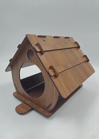 Kahverengi Ahşap Kuş Evi - Görsel 6