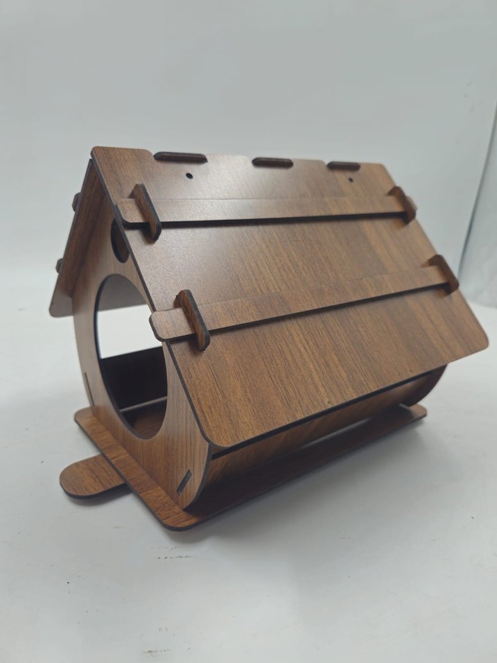 Kahverengi Ahşap Kuş Evi - Görsel 2