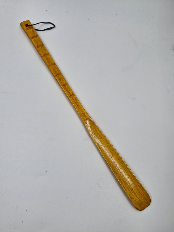 Parlak Bej Ahşap ayakkabı çekeceği - Görsel 2