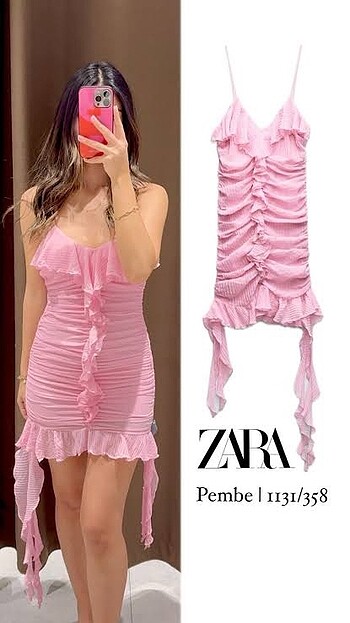 Zara Zara drapeli elbise