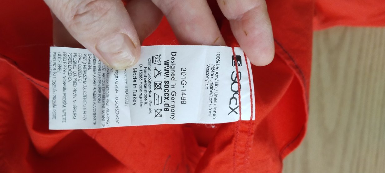 bayan  Kırmızı Uzun Kollu Baskılı Gömlek - Görsel 2