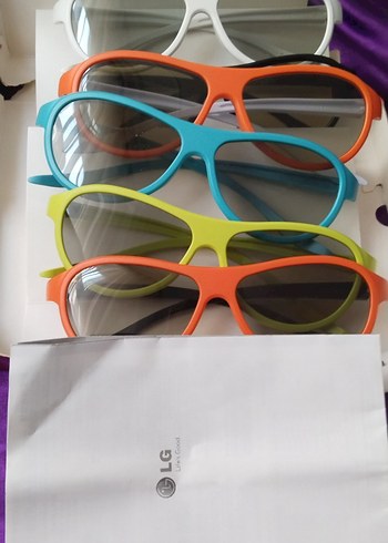 Renkli Parlak 3D LG cinama gozluk - Görsel 4