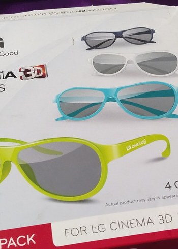 Renkli Parlak 3D LG cinama gozluk - Görsel 2