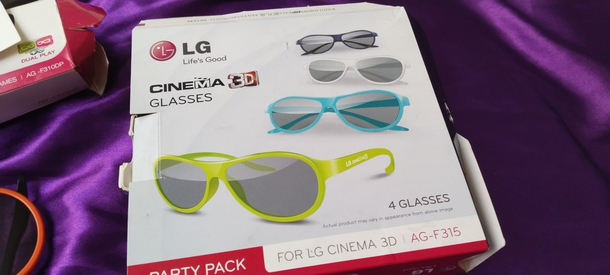 Renkli Parlak 3D LG cinama gozluk - Görsel 2