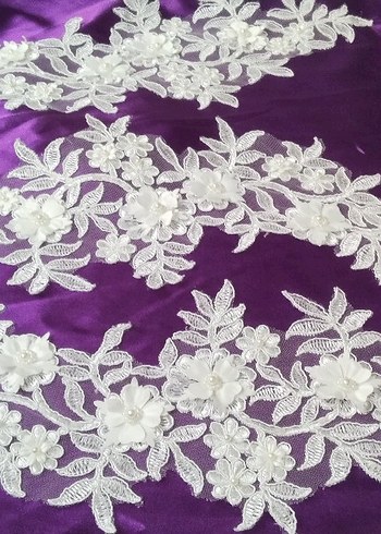 Beyaz Dantel Gelin Aksesuarı pike ranur vb kullanilir - Görsel 2