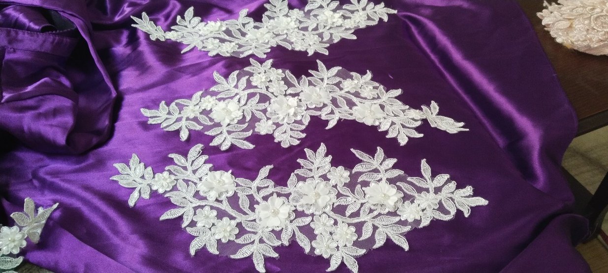 Beyaz Dantel Gelin Aksesuarı pike ranur vb kullanilir - Görsel 2