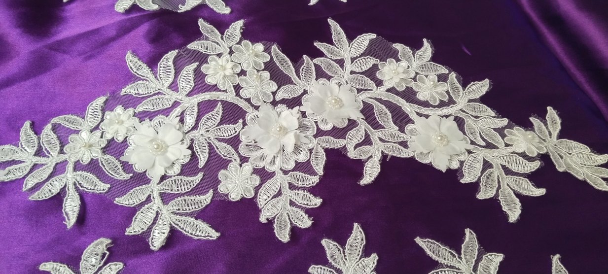 Beyaz Dantel Gelin Aksesuarı pike ranur vb kullanilir - Görsel 4