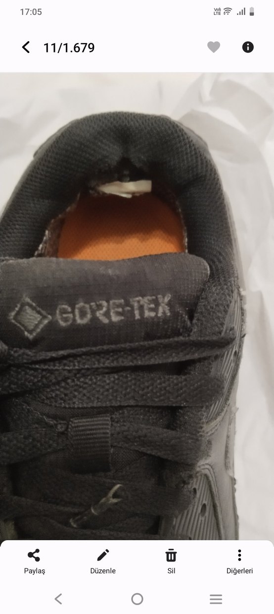 Siyah Bağcıklı Erkek Outdoor Spor Ayakkabısı - Görsel 3