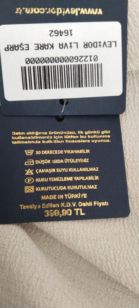 Bej Kadın Simli Şal - Görsel 5