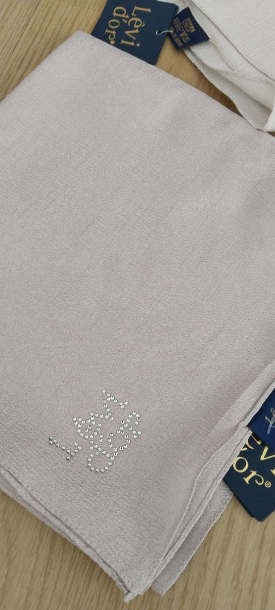 Bej Kadın Simli Şal - Görsel 3