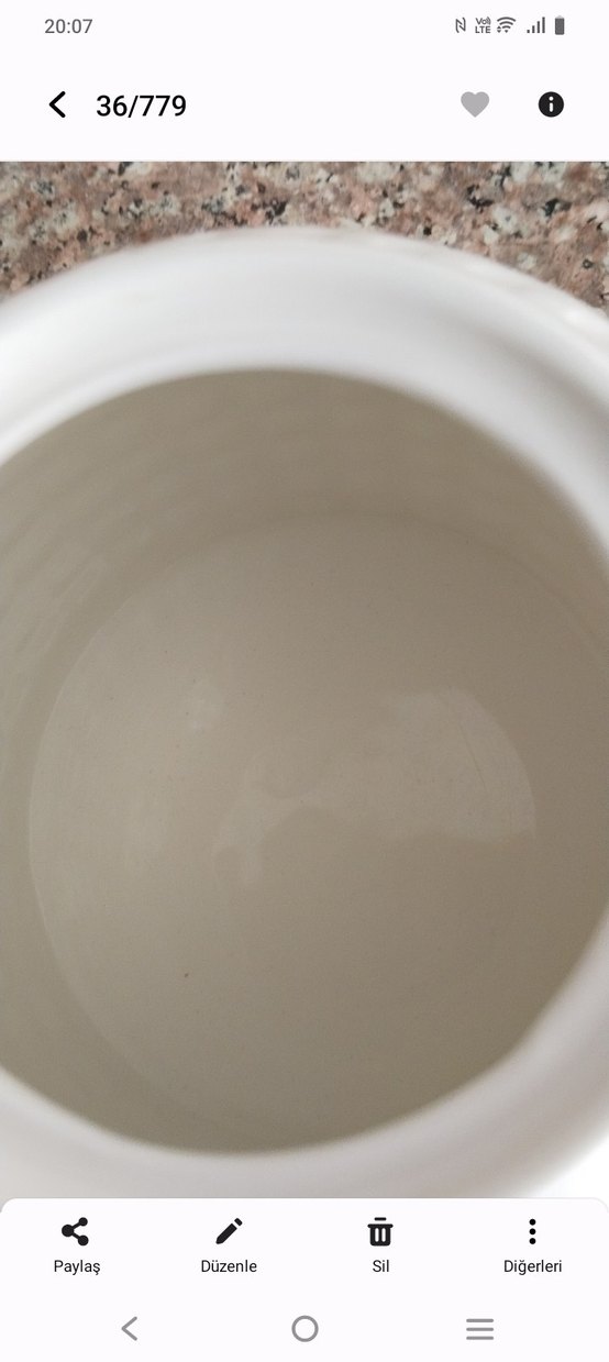 Beyaz Seramik Çaydanlık - Görsel 2