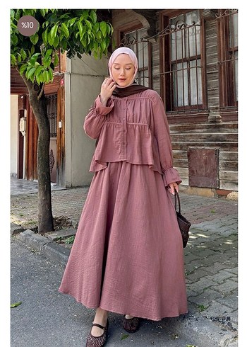 Zara ceylan otantik müslin etekli takım