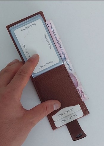 Kahverengi Erkek Cüzdanı, 17 Kart Kapasiteli - Görsel 3
