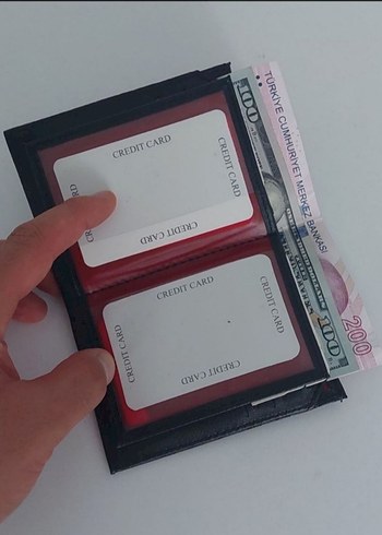 Siyah Kareli Erkek Cüzdan - Görsel 5