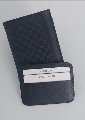 Siyah Kareli Erkek Cüzdan - Görsel 3