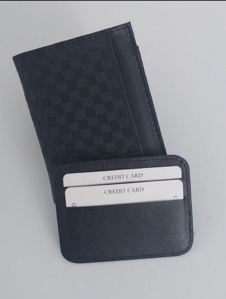 Siyah Kareli Erkek Cüzdan - Görsel 3