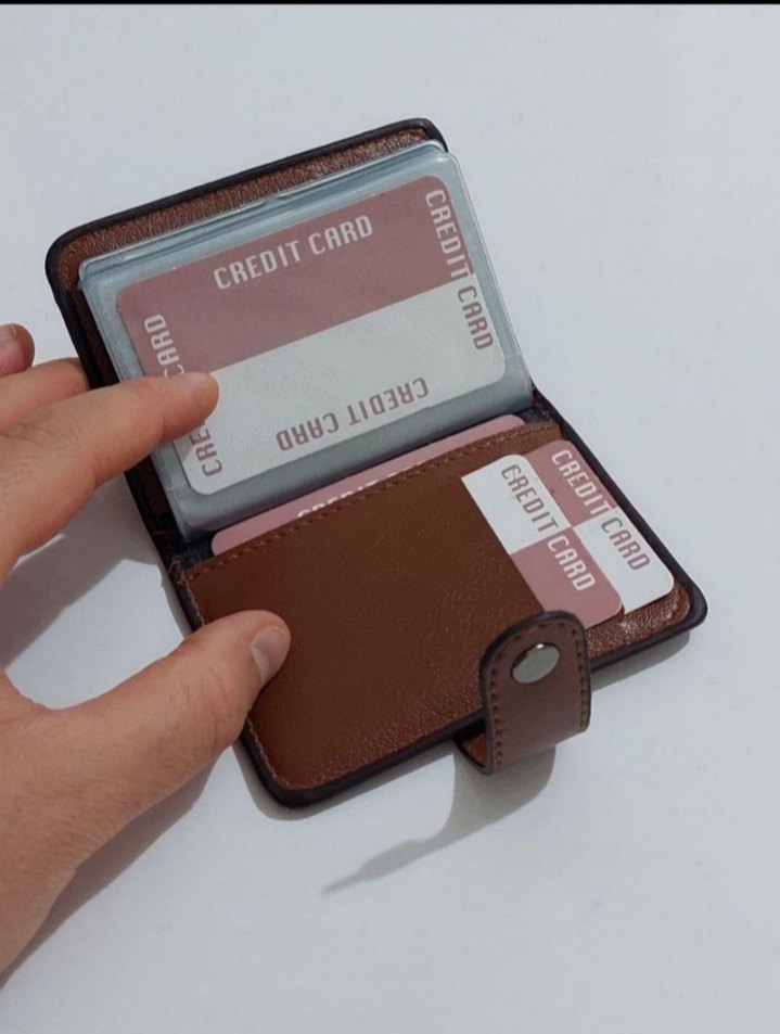 Kahverengi suni Deri Erkek Cüzdan - Görsel 3