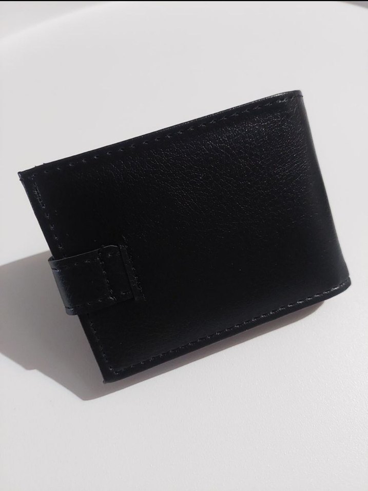Siyah Erkek suni Deri Cüzdan Kartlıklı - Görsel 5