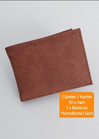 Kahverengi Erkek suni Deri Cüzdan - Görsel 2