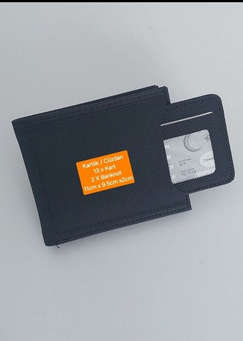 Siyah Baskılı Erkek Cüzdan - Görsel 2