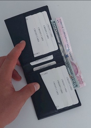 Siyah Baskılı Erkek Cüzdan - Görsel 4