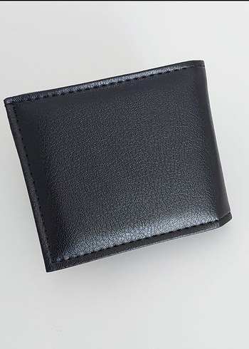 Siyah suni Deri Erkek Cüzdanı, 4 Kartlık, Fermuarlı - Görsel 4