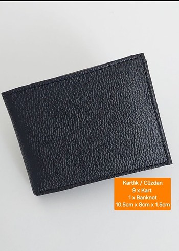 Siyah Baskılı Erkek Cüzdanı - Görsel 4