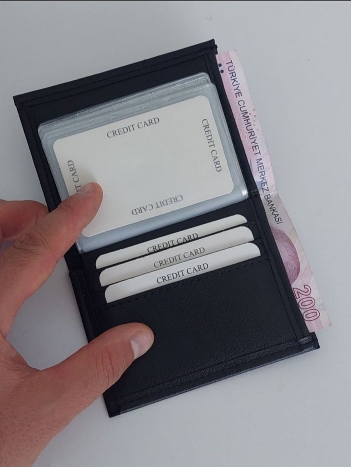 Siyah Erkek Kartlık Cüzdan - Görsel 2