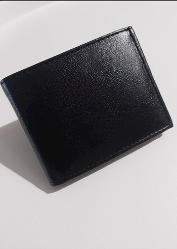 Siyah suni Deri Erkek Cüzdan Kartlıklı - Görsel 3