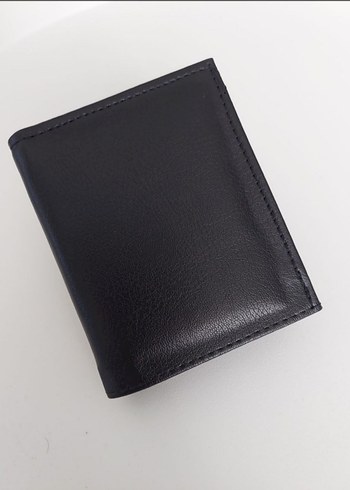 Siyah Erkek Deri Cüzdan - Kartlık ve Fermuarlı Bölmeli - Görsel 5