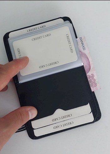 Siyah Erkek Kartlık Cüzdan - Görsel 3
